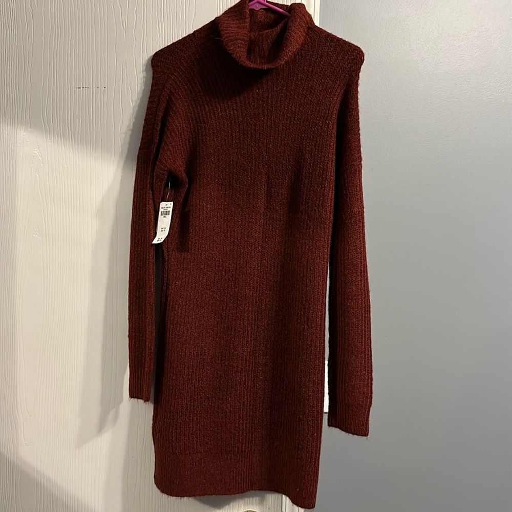 NWT Abercrombie & Fitch burgundy/maroon sweater dress